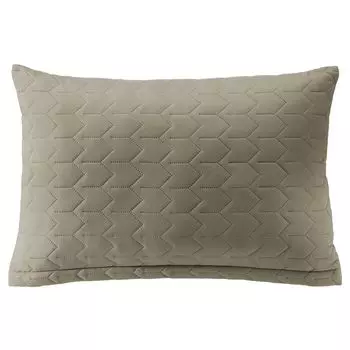 Подушка Dreamlike 40x60 серо-коричневая микрофибра PES 70г/м на молнии. 900 г ПУ aqua-textil