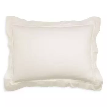Подушка Essentials Doppio Ajour King Sham Frette, белый