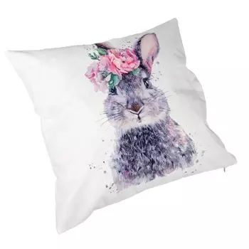 Подушка Formano с наполнителем 45 x 45 см, устойчивая к атмосферным воздействиям кролика, садовое украшение для улицы