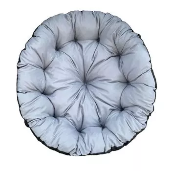 Подушка «Гнездо аиста» со спинкой для качающегося кресла Водонепроницаемая серая Диаметр 110 см EDANTI