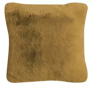 Подушка - горчичный цвет - 45 х 45 см - короткий пол Blyco Textil Group BV