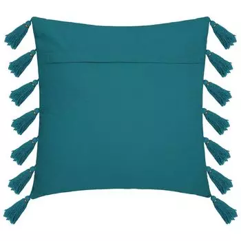 Подушка "Gyspy" из хлопка утино-синего цвета 50х50 см - Atmosphera crateur d'interieur Atmosphera Crateur d'intrieur