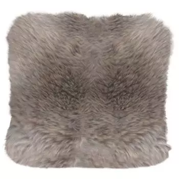 Подушка Heitmann из кожи ягненка декоративная подушка Heitmann цвет: серо-коричневый
