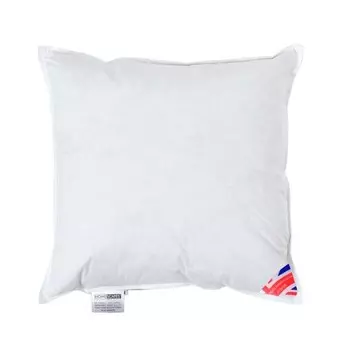 Подушка Homescapesfllung, Entenfedern, 40x5x40 см, белый