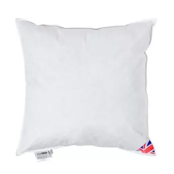 Подушка Homescapesfllung, Entenfedern, 60x5x60 см, белый