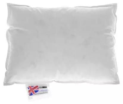 Подушка Homescapesfllung, Entenfedern und Daunen, 30x5x40 см, белый