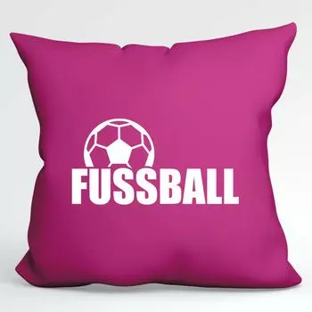 Подушка Huuraa, декоративный чехол для подушки с футбольным мячом без наполнителя, размер 40 x 40 см, цвет фуксии, с мотивом для всех любителей футбола, идея подарка для друзей и семьи Hellweg Druckerei