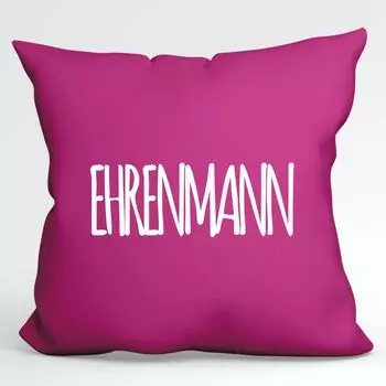 Подушка Huuraa Ehrenmann Декоративная подушка с надписью Youth Word с наполнителем, размер 40x40 см. Цвет фуксии с мотивом Youth Word. Идея подарка для друзей и семьи Hellweg Druckerei