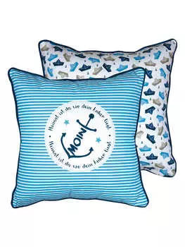 Подушка IHR, цвет blau/wei