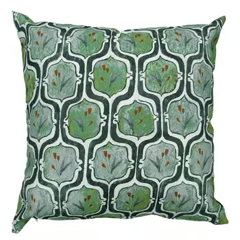 Подушка из чистого хлопка с цветочным узором - Каскад Lisola, цвет Verde