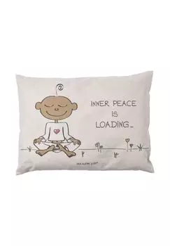 Подушка из органической сосны Маленький йог Внутренний мир загружается Goebel, цвет Gesamt Breite Beige