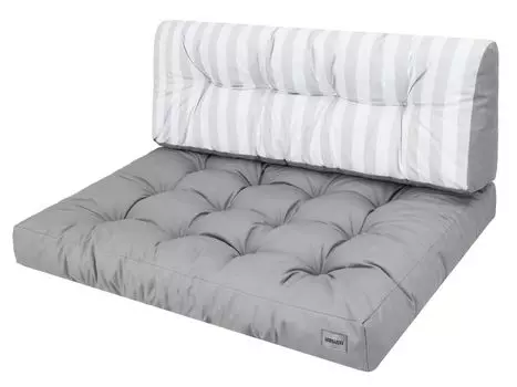 Подушка из поддона, садовая подушка, шезлонг, место для встреч, место для вечеринки, с возможностью расстановки по желанию, темно-синий с цветами и листьями, 120 х 80 см, 120 х 40 см Stanisaw Jurga