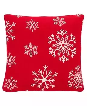 Подушка из снежинок Safavieh, красный