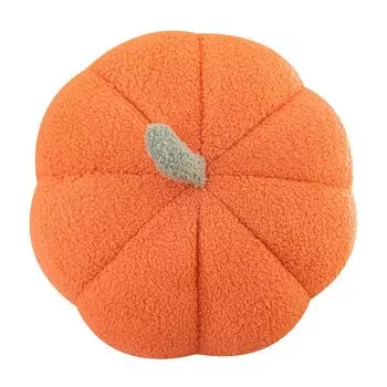 Подушка из тыквы, атмосфера, мягкая, удобная, яркий цвет, дышащая, декоративная, тонкая работа, плюшевая подушка с начинкой из тыквы на Хэллоуин для офиса - серая, размеры: 28 см Stuttg, оранжевый
