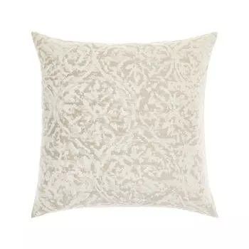 Подушка из жаккардовой ткани с элегантным узором Coincasa, светло-бежевый