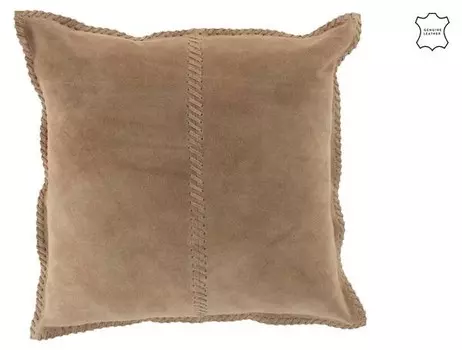 Подушка J-LINE BRWH, 41x42x41 см, коричневый