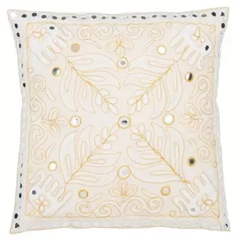 Подушка J-LINE Dubai Desert, 45x45x45 см, белый