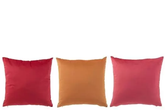 Подушка J-LINE Festive Fusion (3 шт), 45x45x45 см, разноцветный