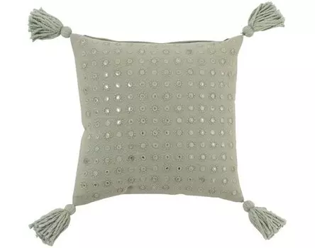 Подушка J-LINE FRMI, 45x45x45 см, зеленый