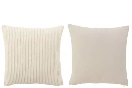 Подушка J-LINE POW (2 шт), 45x45x45 см, белый