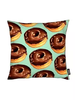 Подушка Juniqe, цвет blau & braun