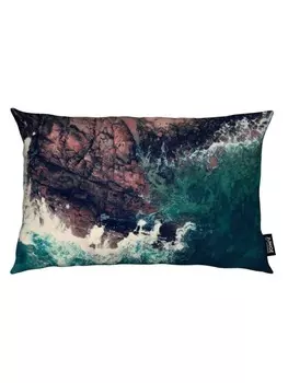 Подушка Juniqe, цвет blau & braun