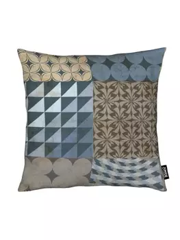 Подушка Juniqe, цвет blau & braun