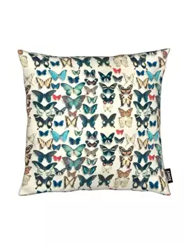 Подушка Juniqe, цвет blau & braun