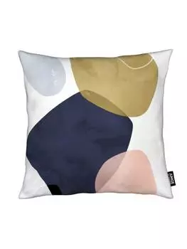 Подушка Juniqe, цвет blau & braun