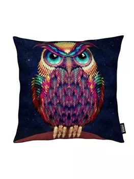 Подушка Juniqe, цвет blau & braun