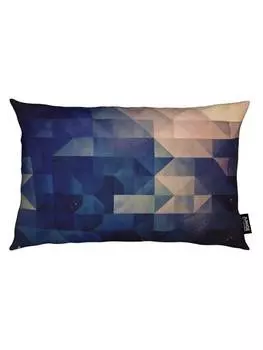 Подушка Juniqe, цвет blau & braun