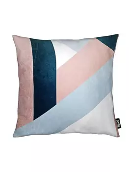 Подушка Juniqe, цвет blau & cremewei