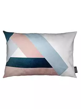 Подушка Juniqe, цвет blau & cremewei