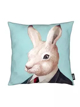 Подушка Juniqe, цвет blau & cremewei