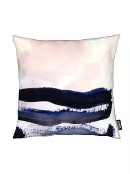 Подушка Juniqe, цвет blau & cremewei