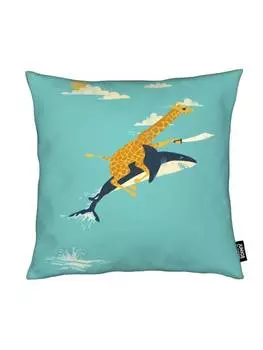 Подушка Juniqe, цвет blau & gelb