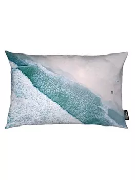 Подушка Juniqe, цвет blau & grau