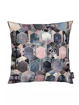 Подушка Juniqe, цвет blau & grau