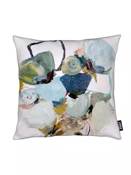 Подушка Juniqe, цвет blau & grau