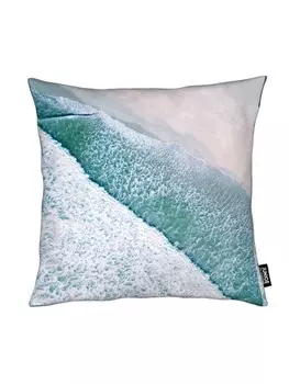 Подушка Juniqe, цвет blau & grau