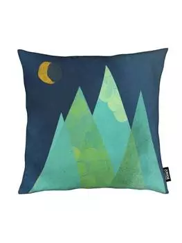 Подушка Juniqe, цвет blau & grn