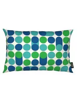 Подушка Juniqe, цвет blau & grn