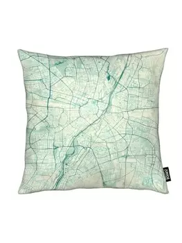 Подушка Juniqe, цвет blau & grn