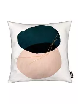 Подушка Juniqe, цвет blau & grn