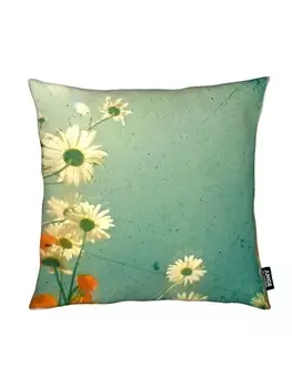 Подушка Juniqe, цвет blau & orange