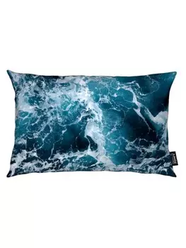 Подушка Juniqe, цвет blau & schwarz