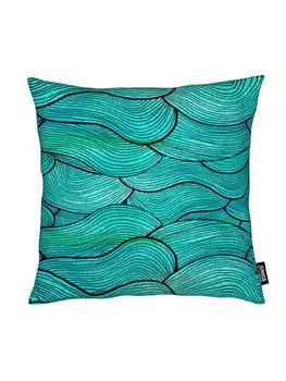 Подушка Juniqe, цвет blau & trkis