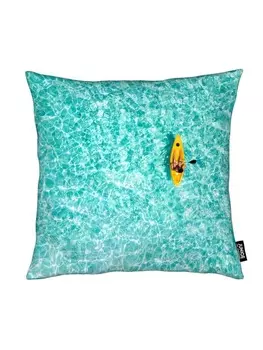 Подушка Juniqe, цвет blau & trkis