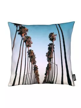 Подушка Juniqe, цвет blau & trkis