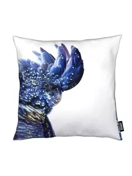 Подушка Juniqe, цвет blau & wei